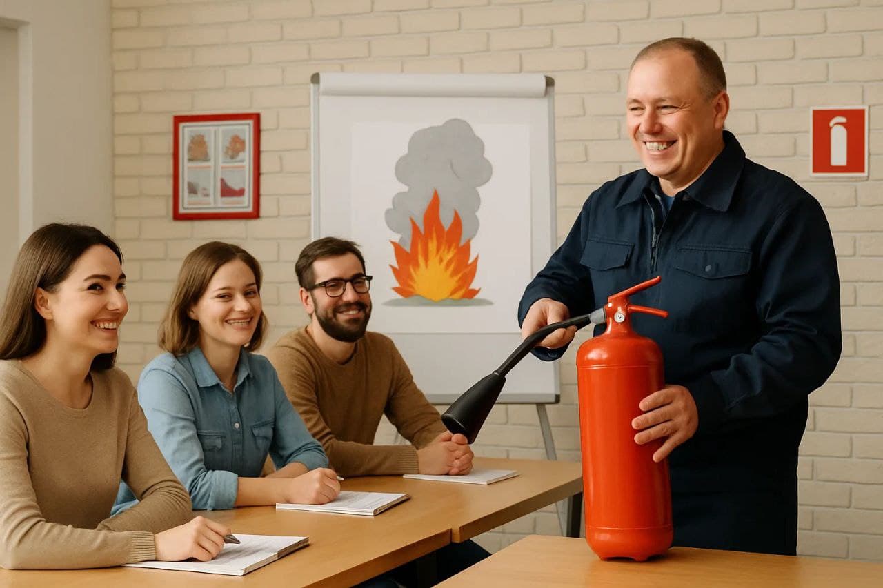 обучение пожарно-техническому минимуму работников